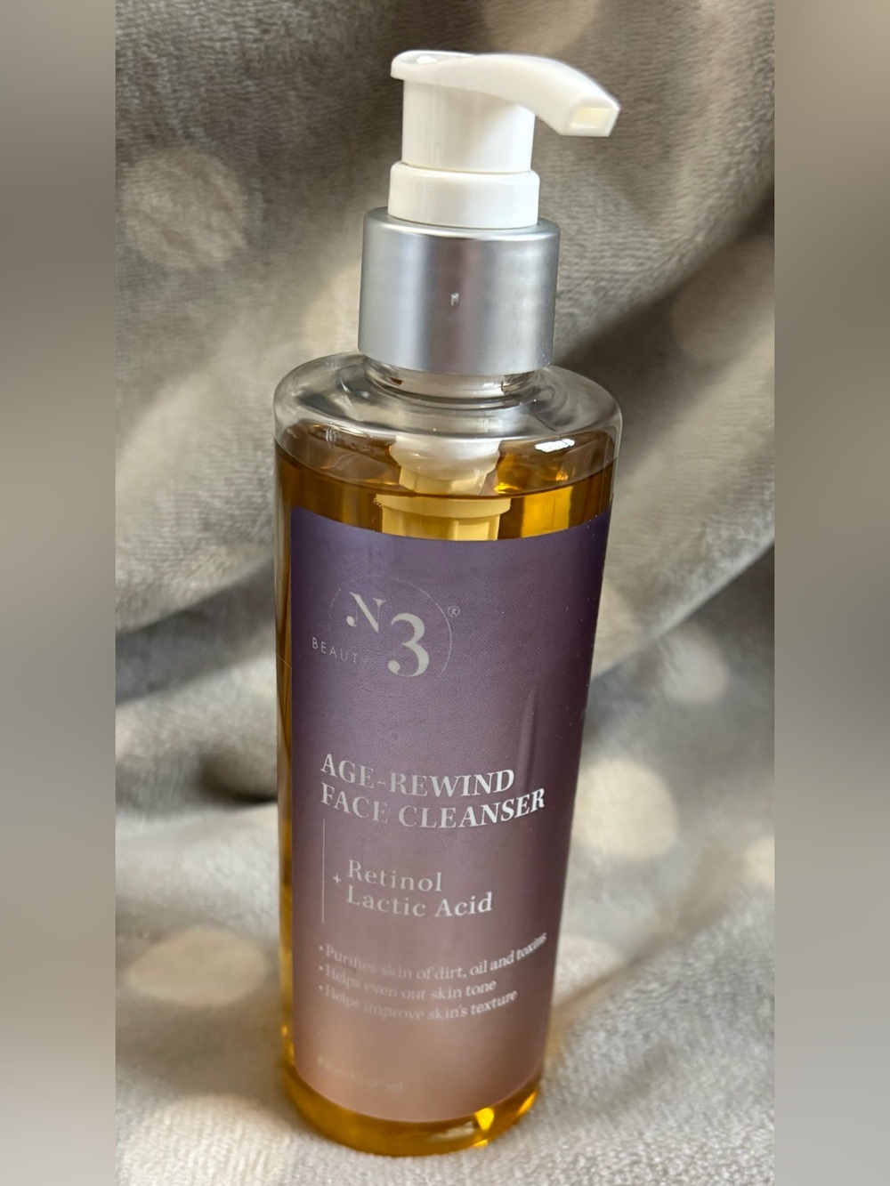 N3 Age-Rewind Face Cleanser with Retinol and Lactic Acid NEW